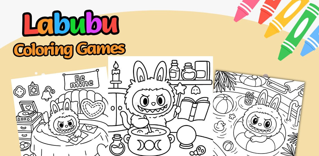 Labubu Coloring Game Banner